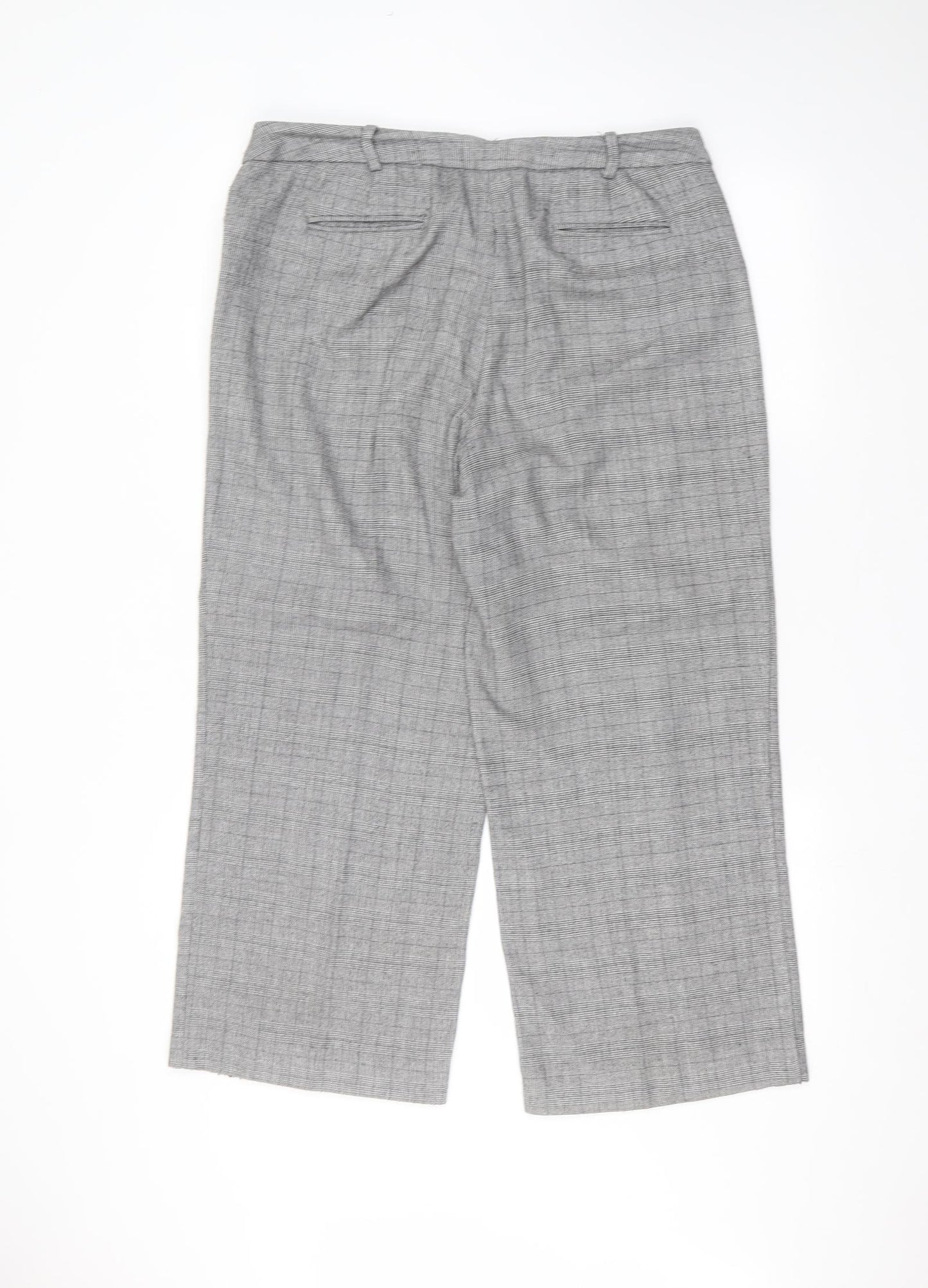 Per Una Womens Grey   Trousers  Size 14 L26 in