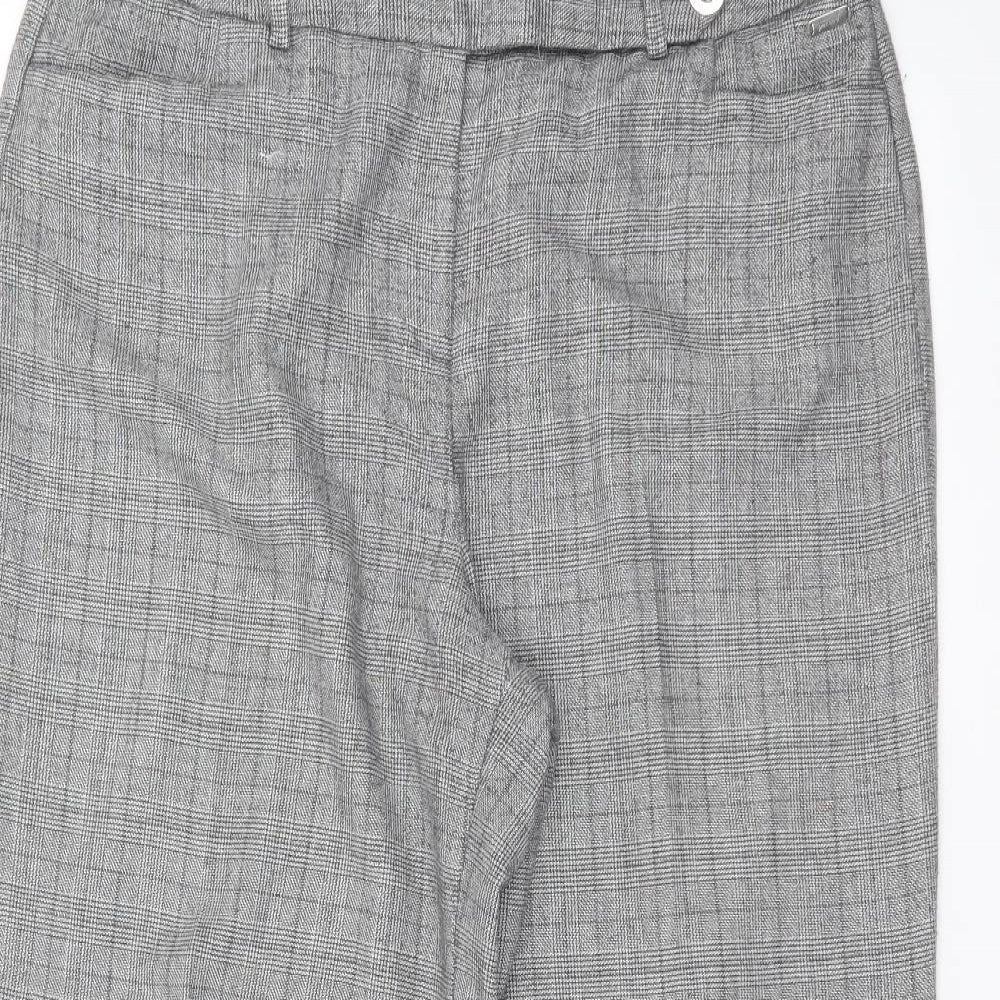 Per Una Womens Grey   Trousers  Size 14 L26 in