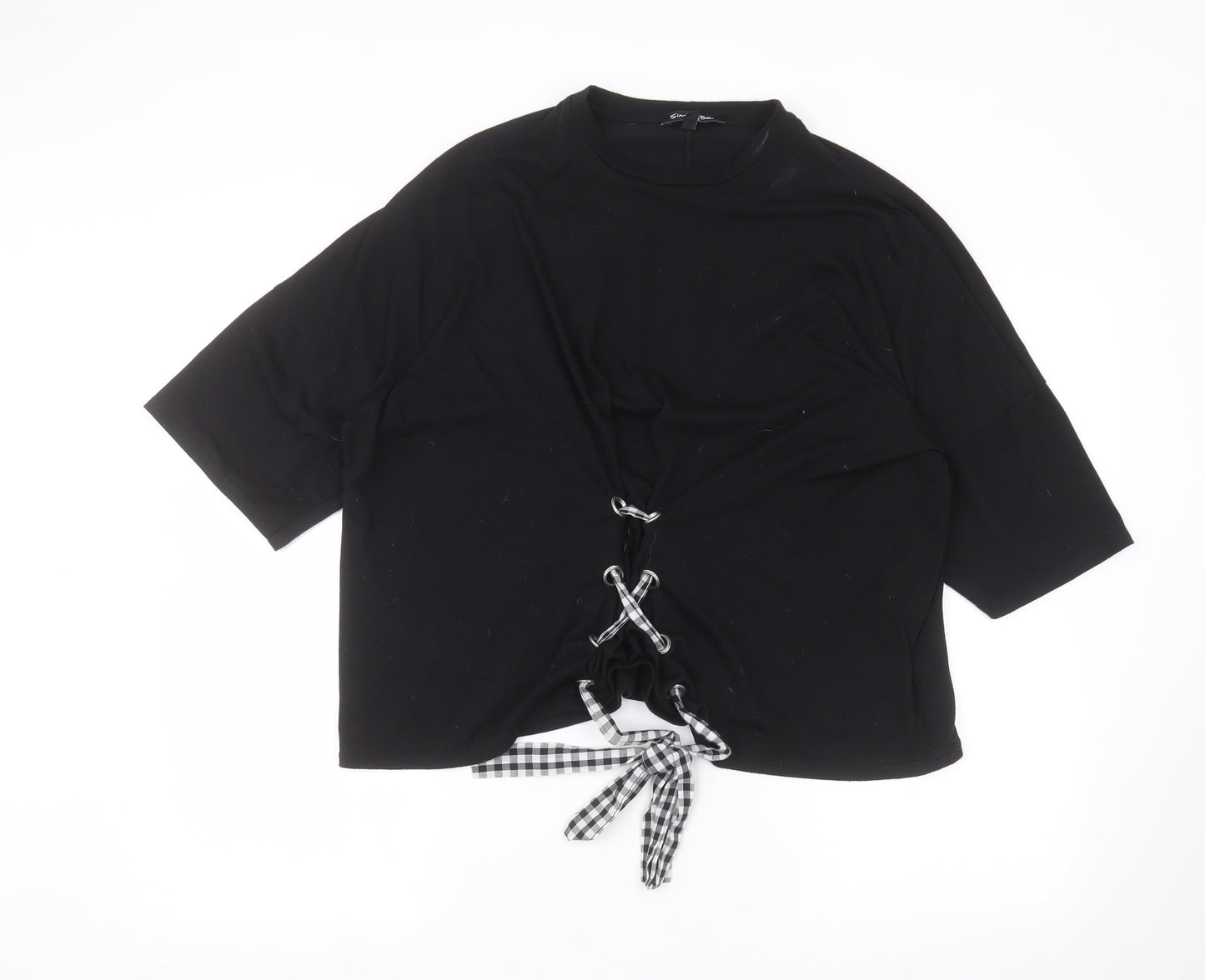 Simply Be Womens Black   Basic T-Shirt Size 18