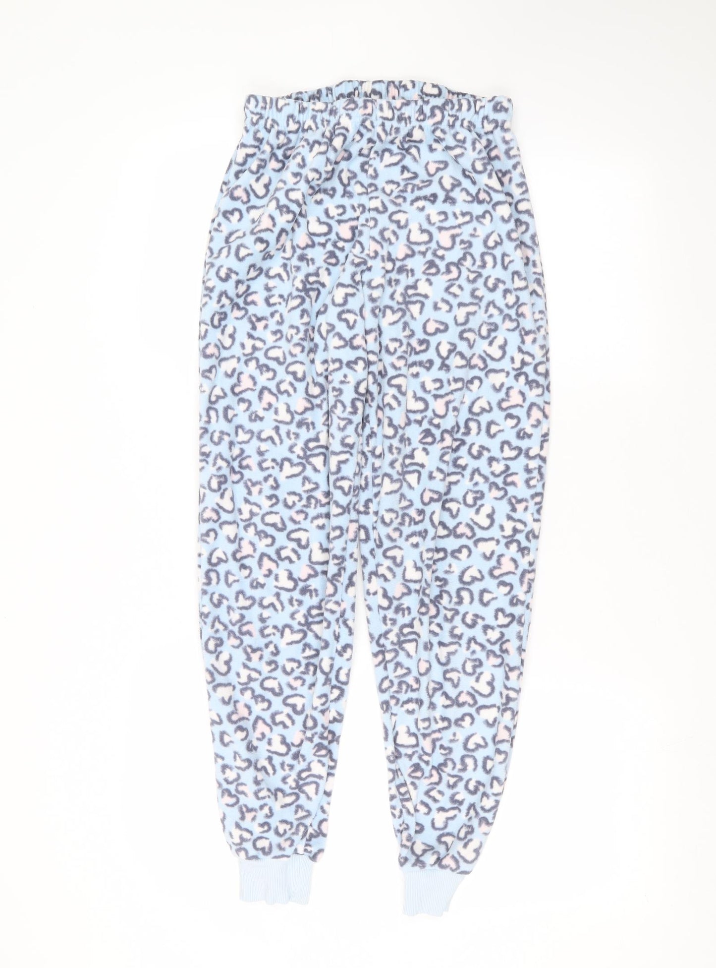 George Womens Blue Animal Print  Trousers  Size 8 L25 in