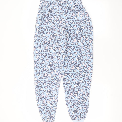 George Womens Blue Animal Print  Trousers  Size 8 L25 in