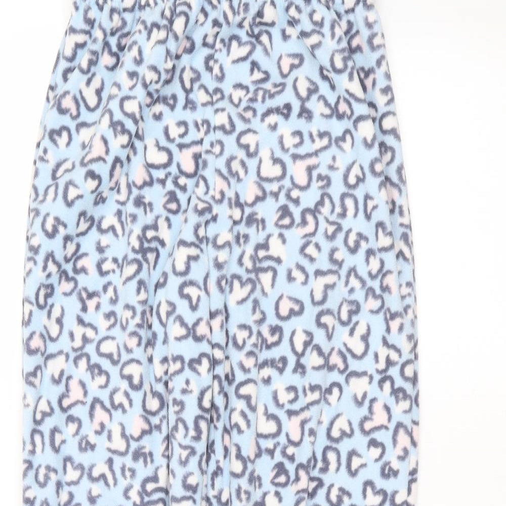 George Womens Blue Animal Print  Trousers  Size 8 L25 in