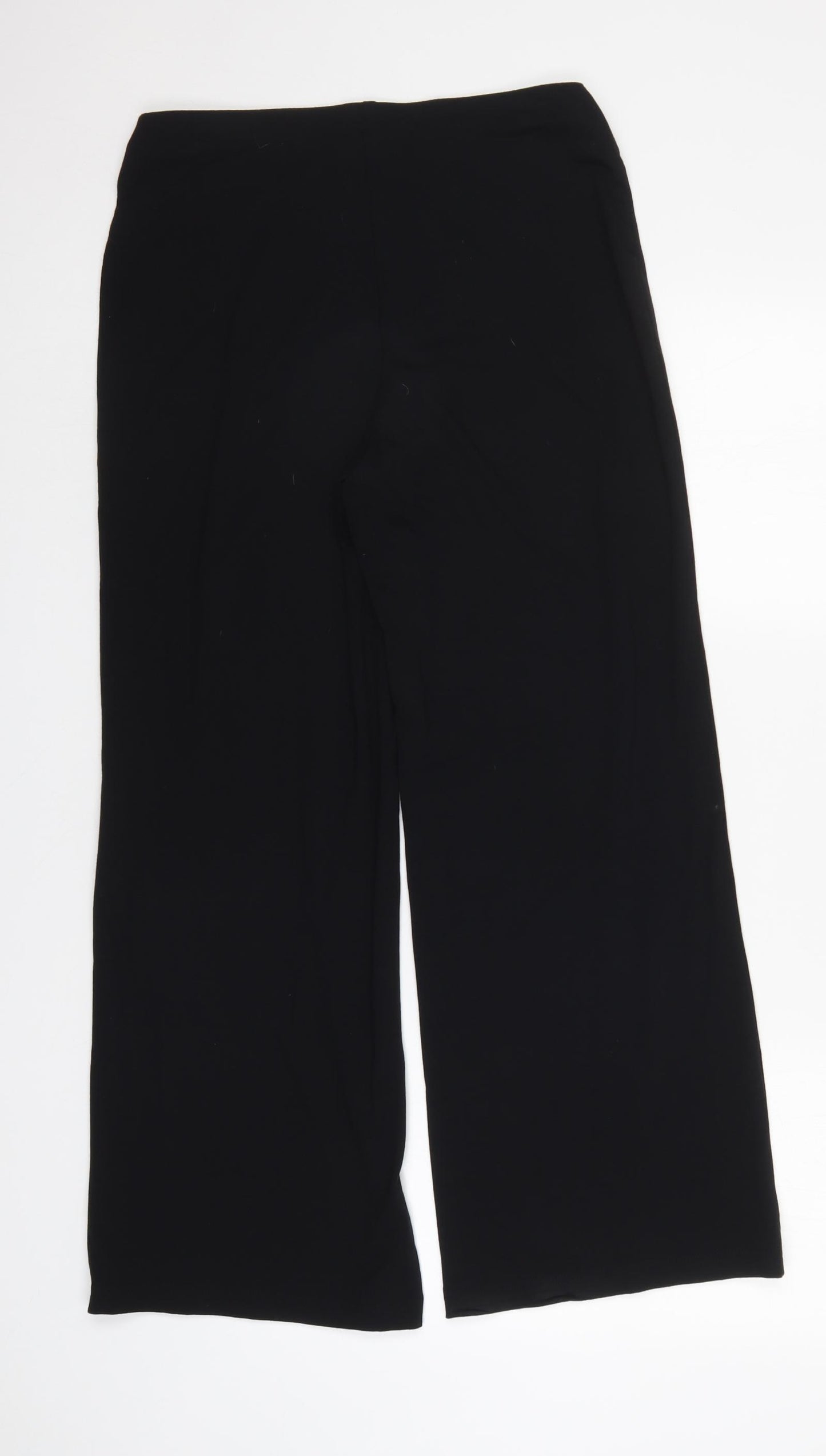 M&S Womens Black   Trousers  Size 12 L27 in