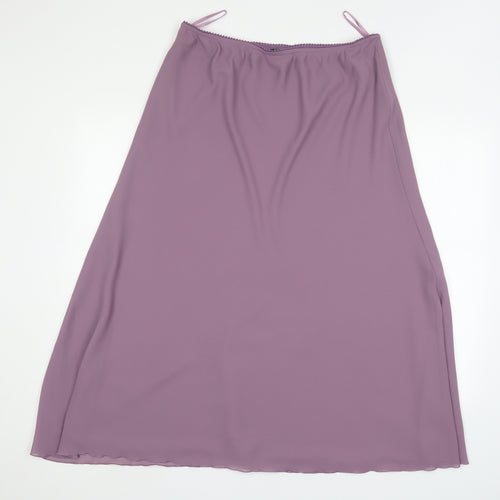 Essentials Womens Purple   A-Line Skirt Size 20  - Elastic Waist