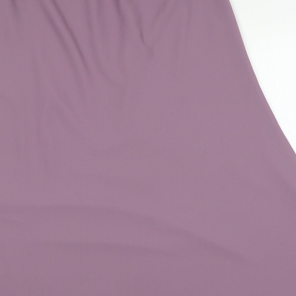 Essentials Womens Purple   A-Line Skirt Size 20  - Elastic Waist