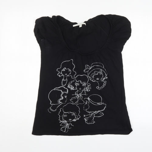 Bershka Womens Black   Basic Blouse Size M