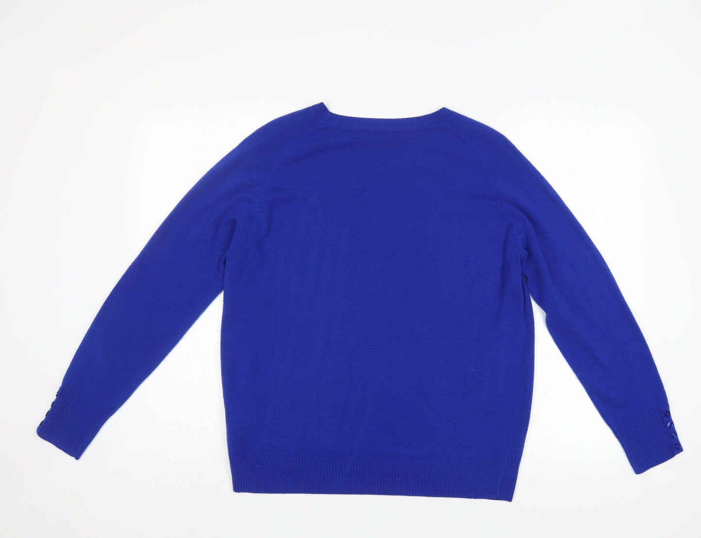 M&S Womens Blue   Pullover Jumper Size 16