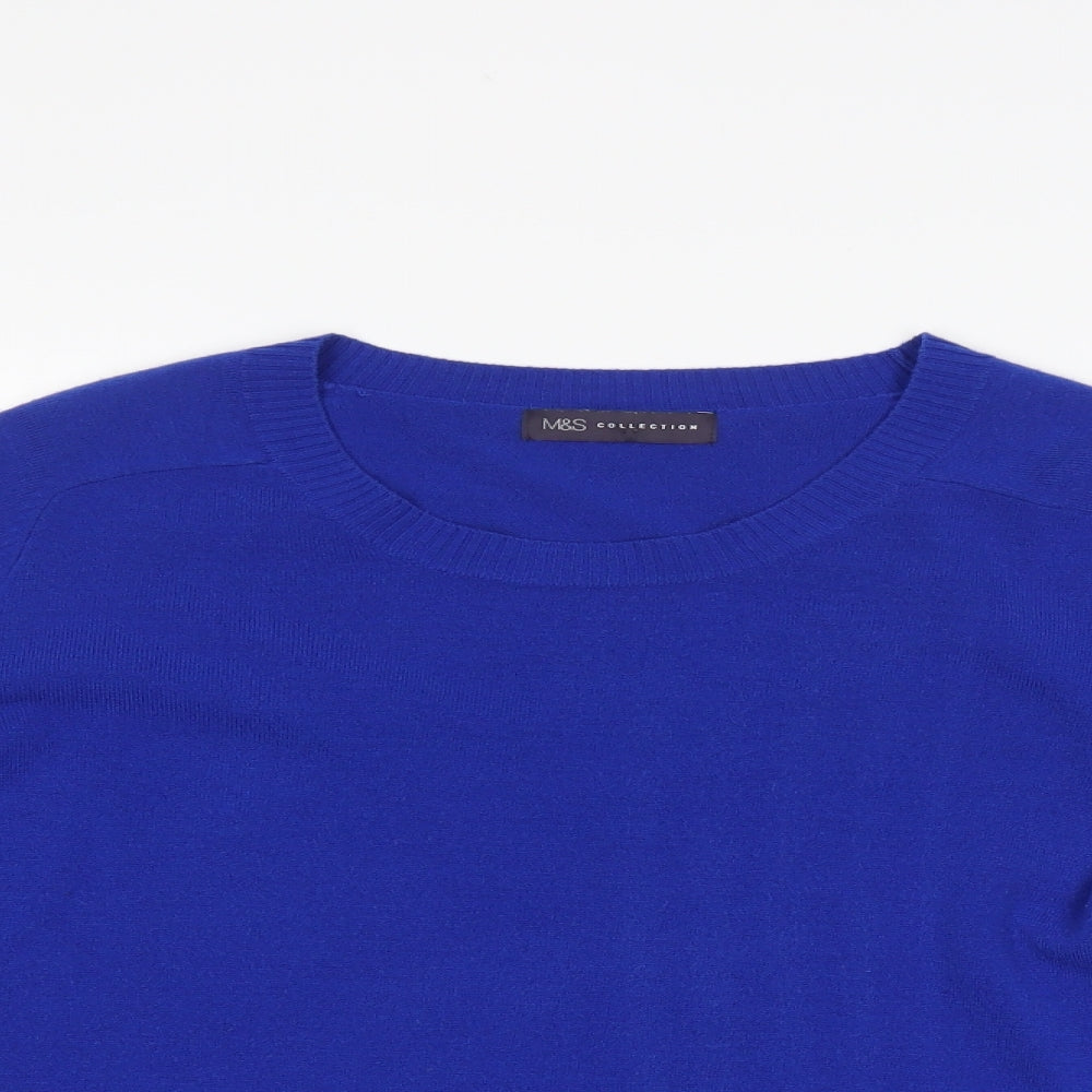M&S Womens Blue   Pullover Jumper Size 16