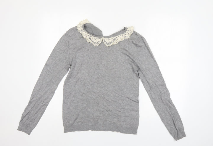 Atmosphere Womens Grey Pullover Jumper Size 10