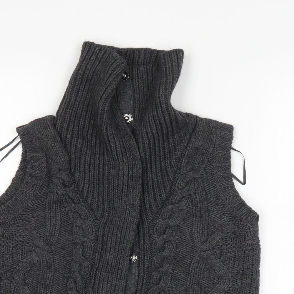 Fatface Womens Grey   Cardigan Jumper Size 10