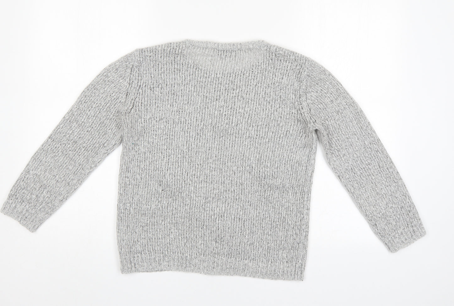 Dorothy Perkins Womens Grey Polka Dot  Pullover Jumper Size 8