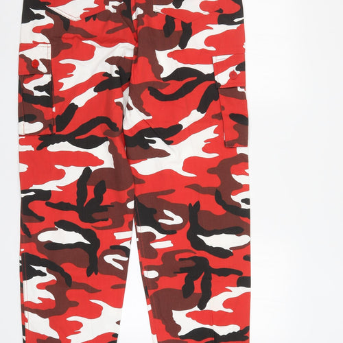 DW Mens Multicoloured Camouflage  Cargo Trousers Size 36 L33 in