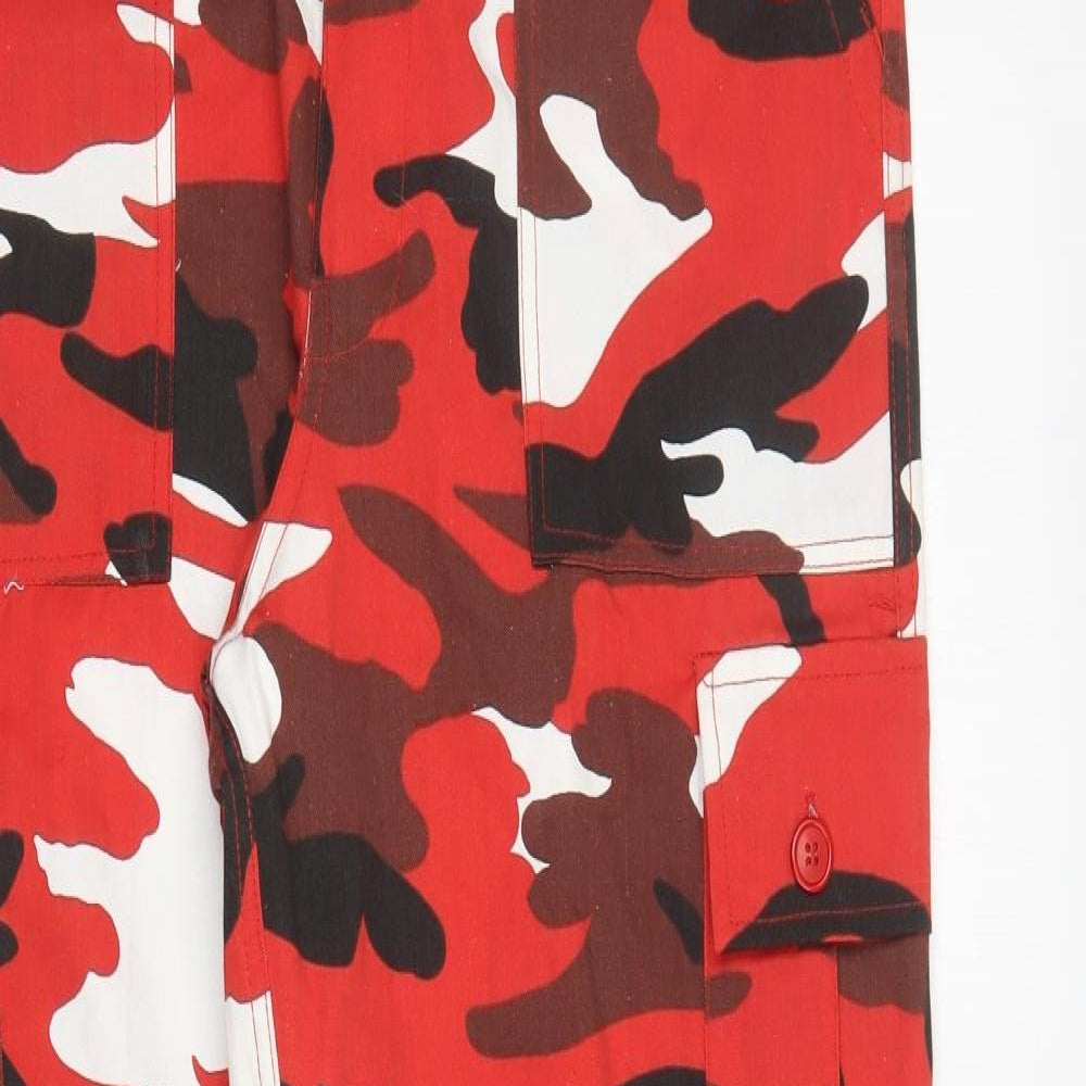DW Mens Multicoloured Camouflage  Cargo Trousers Size 36 L33 in