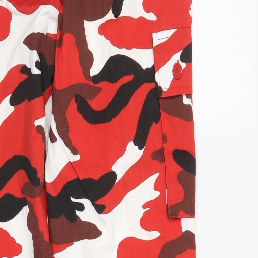 DW Mens Multicoloured Camouflage  Cargo Trousers Size 36 L33 in