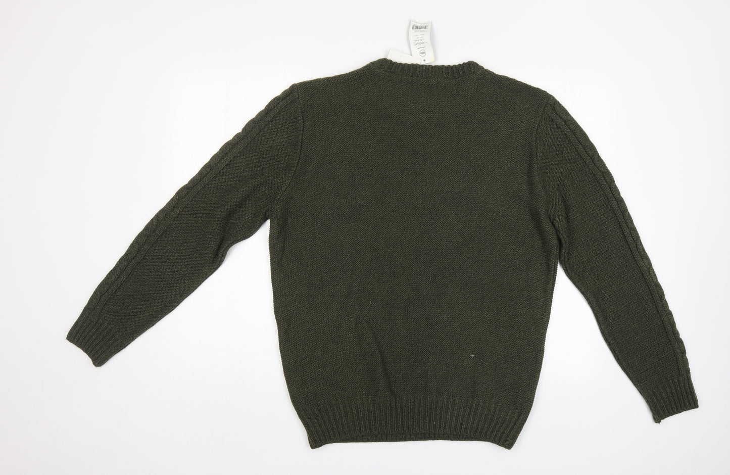 George Mens Green Fair Isle  Pullover Jumper Size M
