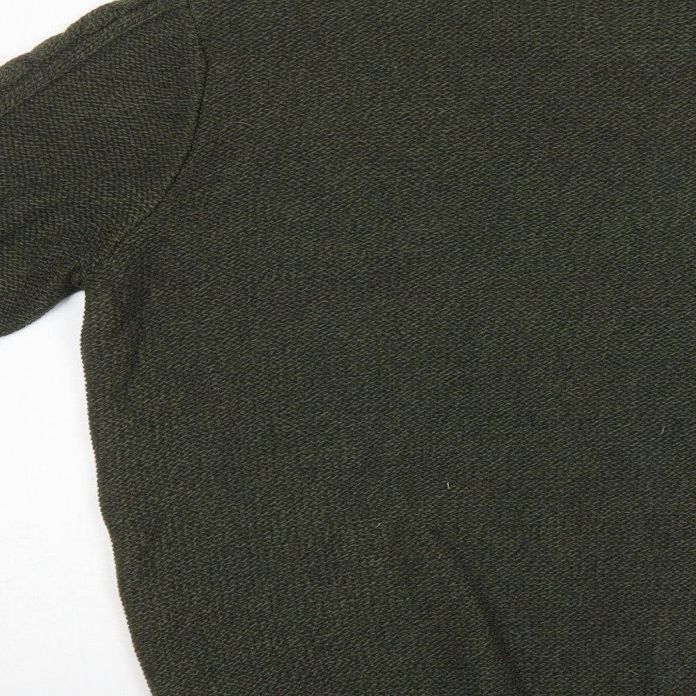 George Mens Green Fair Isle  Pullover Jumper Size M
