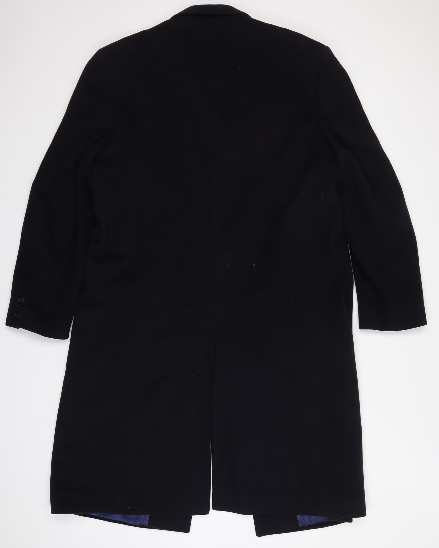 British Tailor Mens Blue   Overcoat Coat Size L