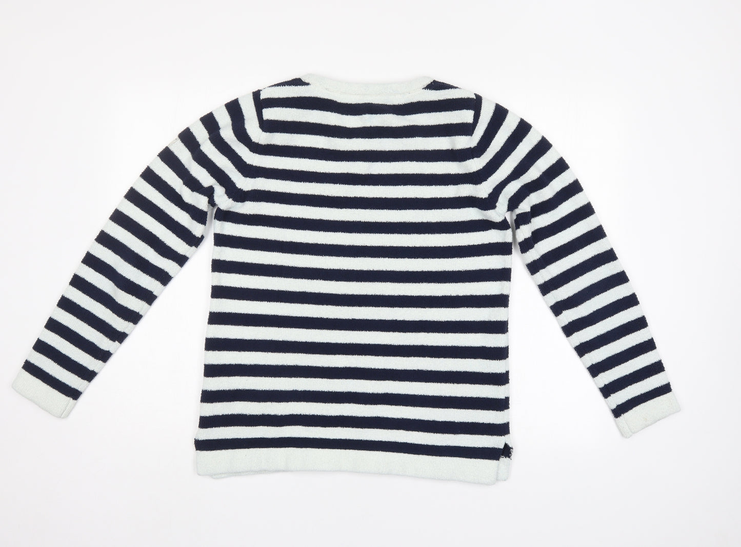 Joules Womens Blue Striped  Pullover Jumper Size 12