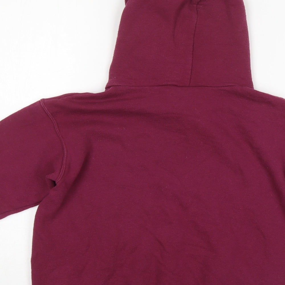 Fruit of the Loom Girls Purple   Pullover Hoodie Size 10 Years