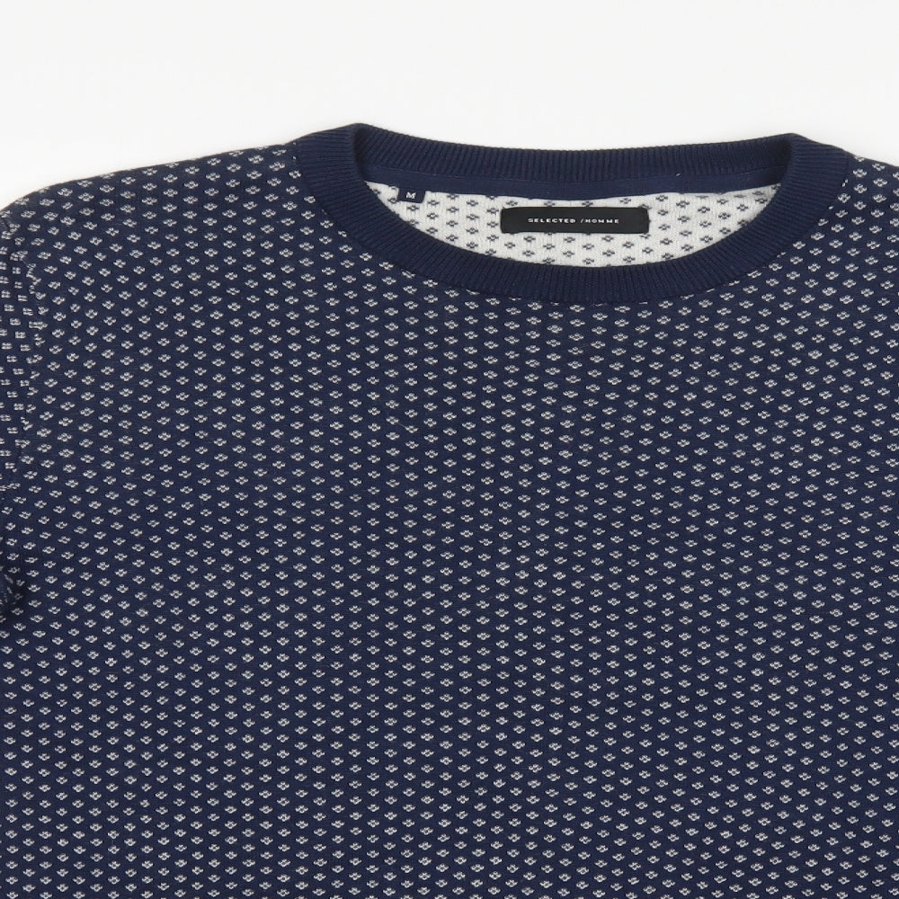 Selected Homme Mens Blue   Pullover Jumper Size M