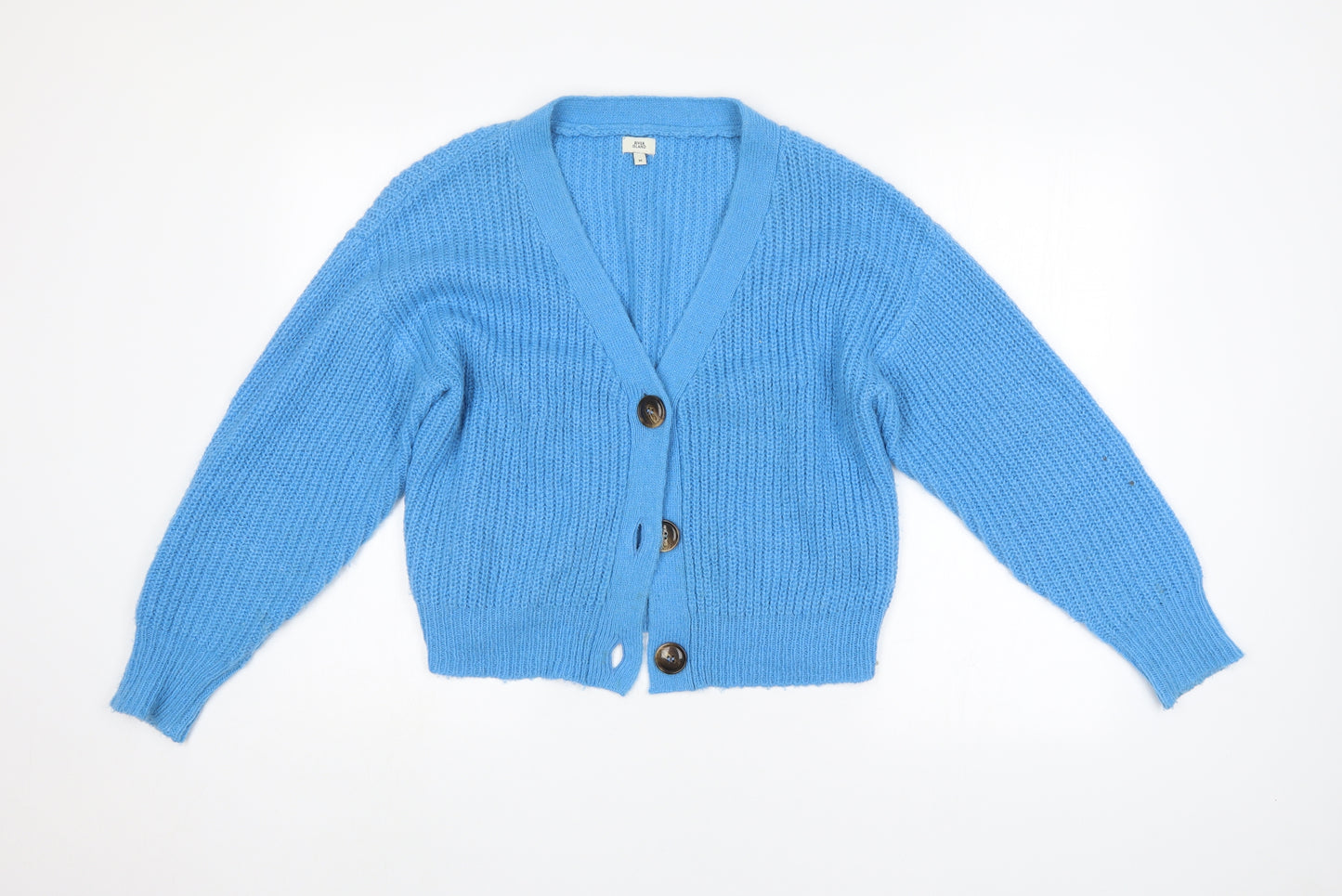 River Island Womens Blue   Cardigan Jumper Size M
