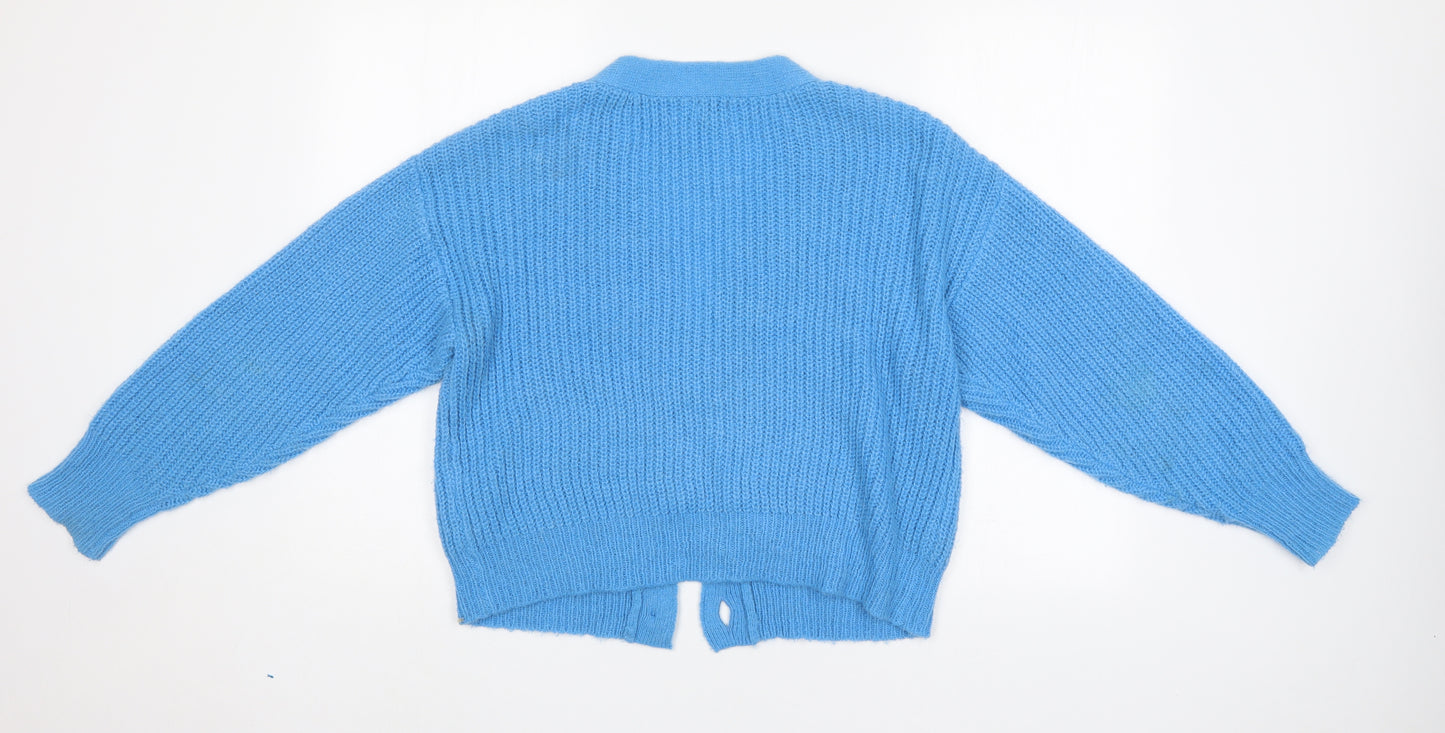 River Island Womens Blue   Cardigan Jumper Size M