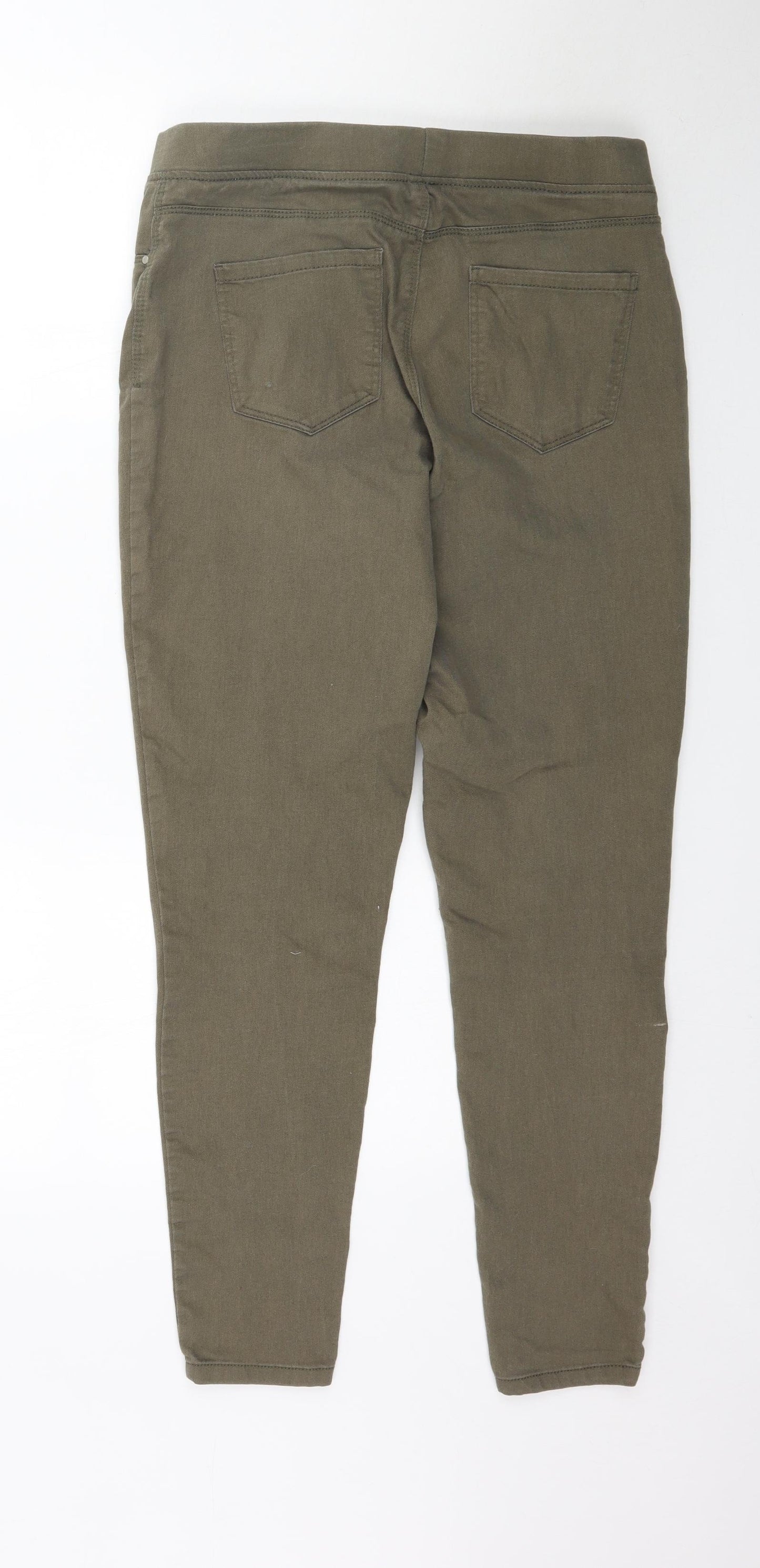 Pep&cO Womens Green  Denim Jegging Jeans Size 12 L29 in