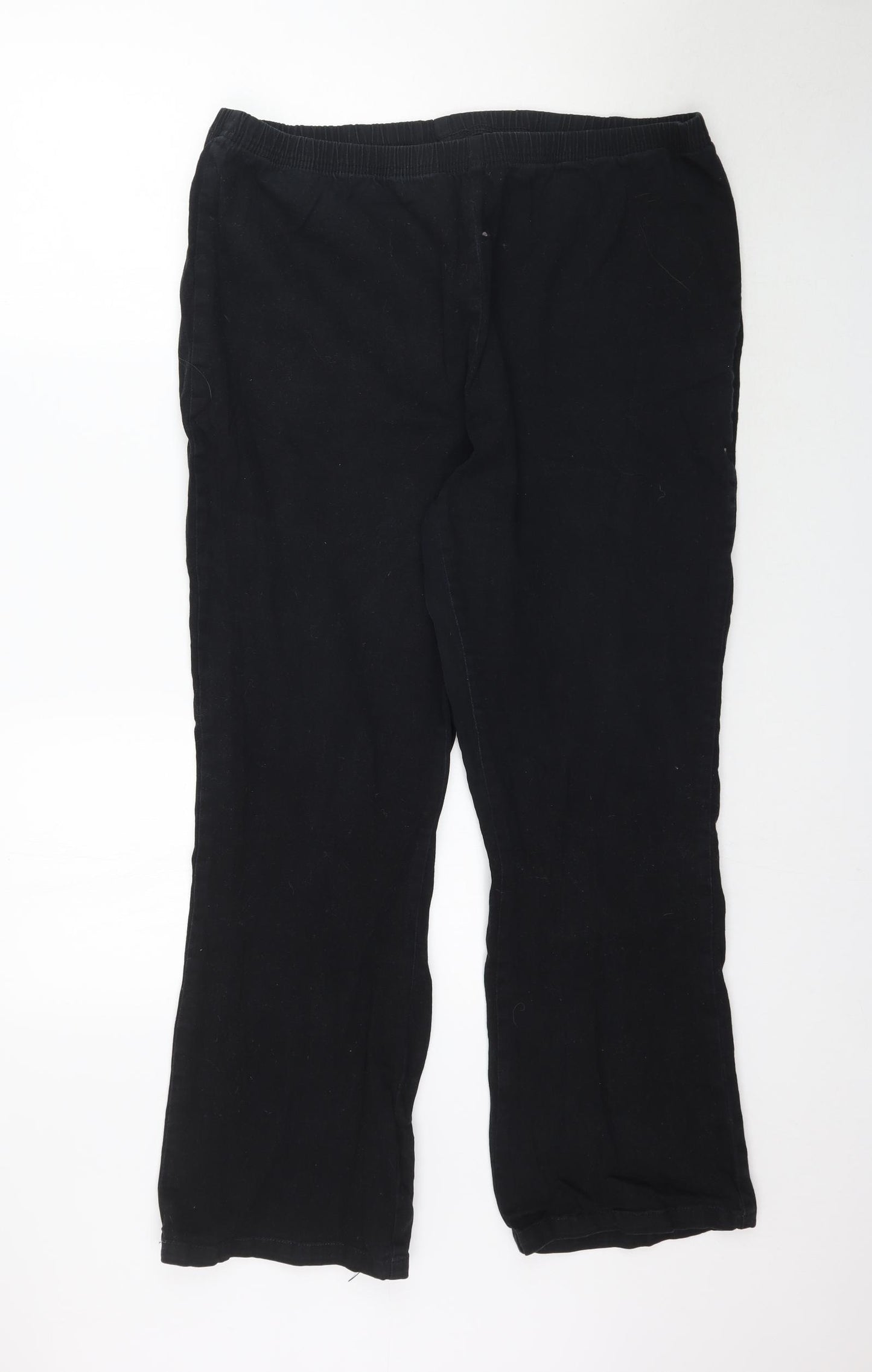 Simply Be Womens Black   Trousers  Size 24 L29 in