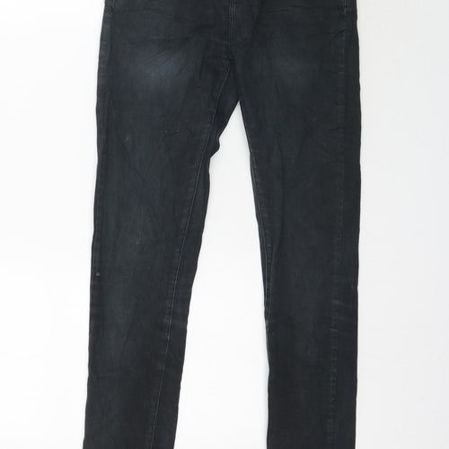 Ds Fashion Womens Black  Denim Skinny Jeans Size 8 L32 in
