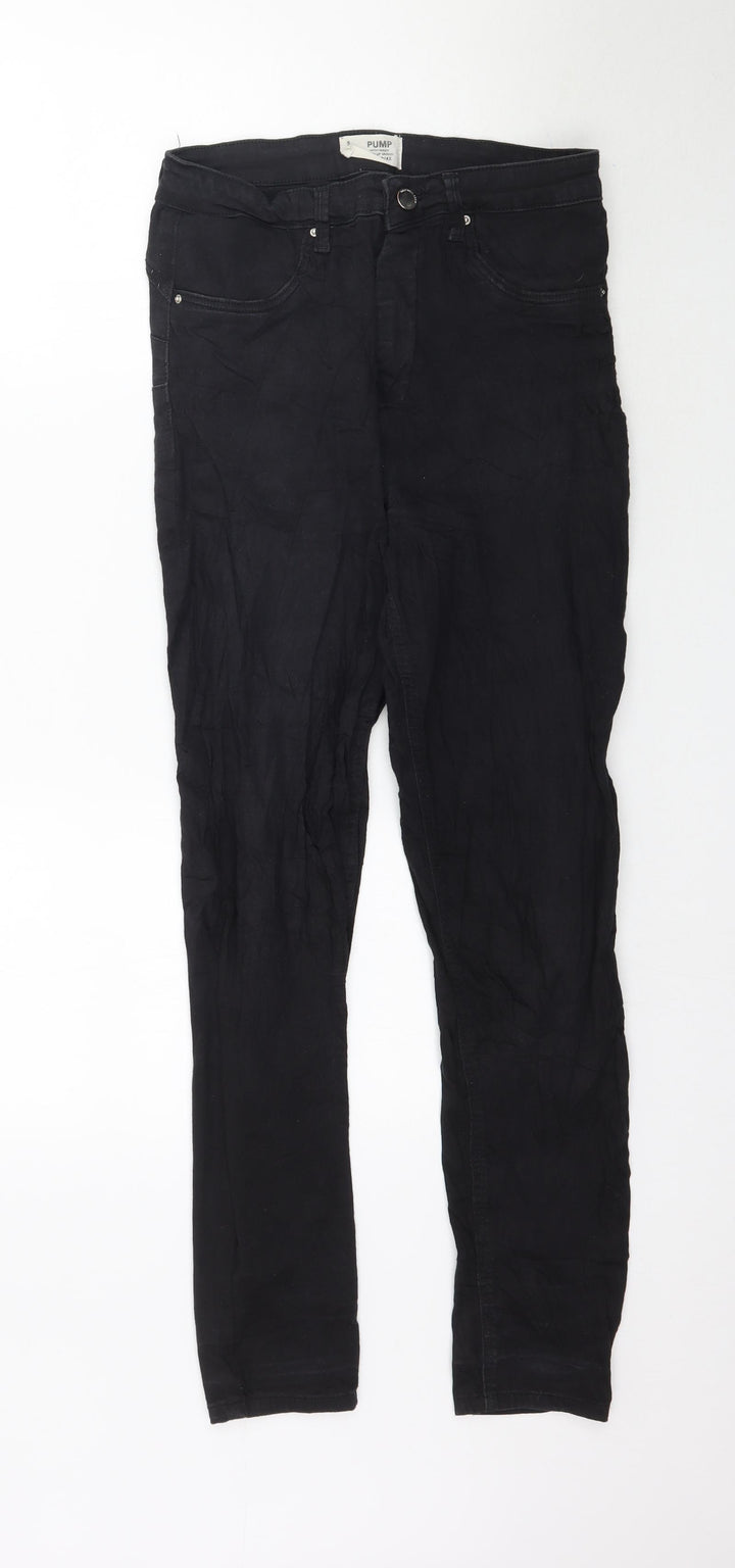TALLY WEiJL Womens Black  Denim Skinny Jeans Size 12 L29 in