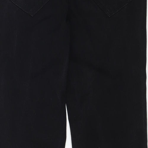 Bonmarché Womens Black  Denim Straight Jeans Size 12 L25 in