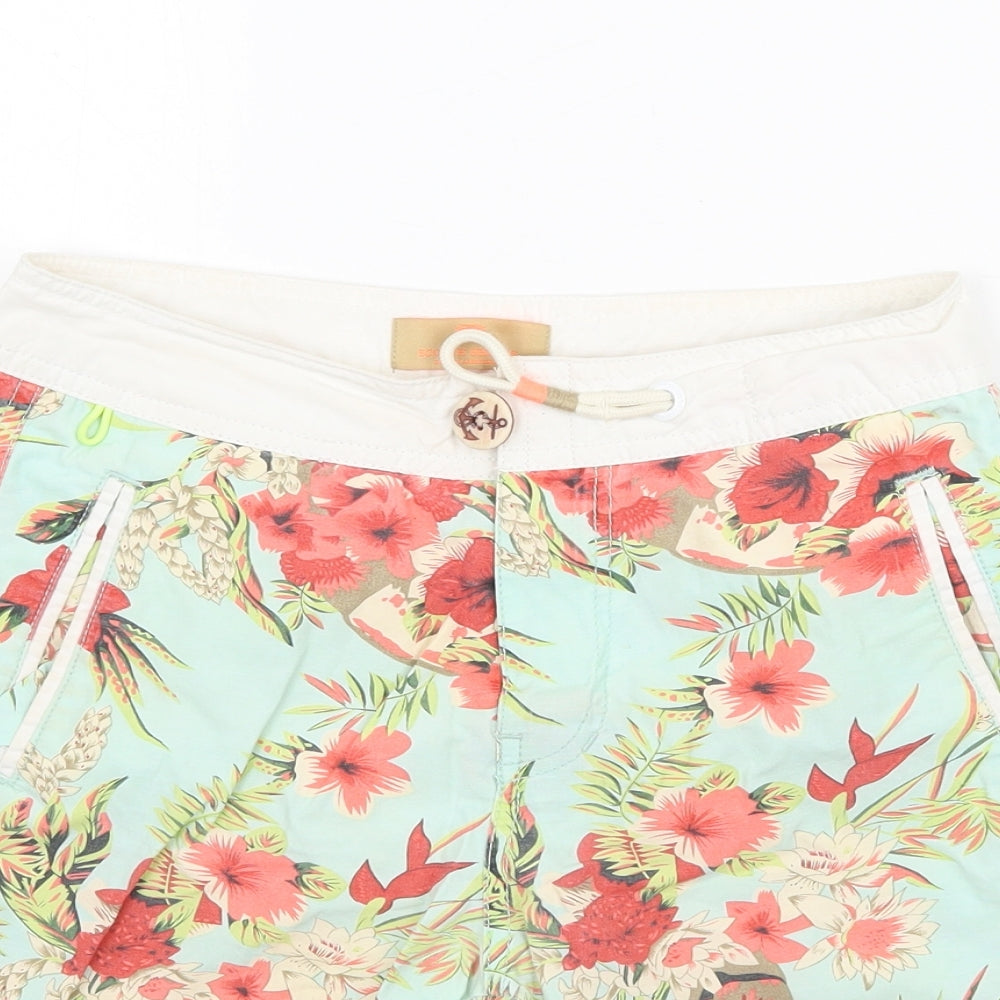 Scotch Shrunk Boys Multicoloured Floral  Sweat Shorts Size 10 Years - Swimming