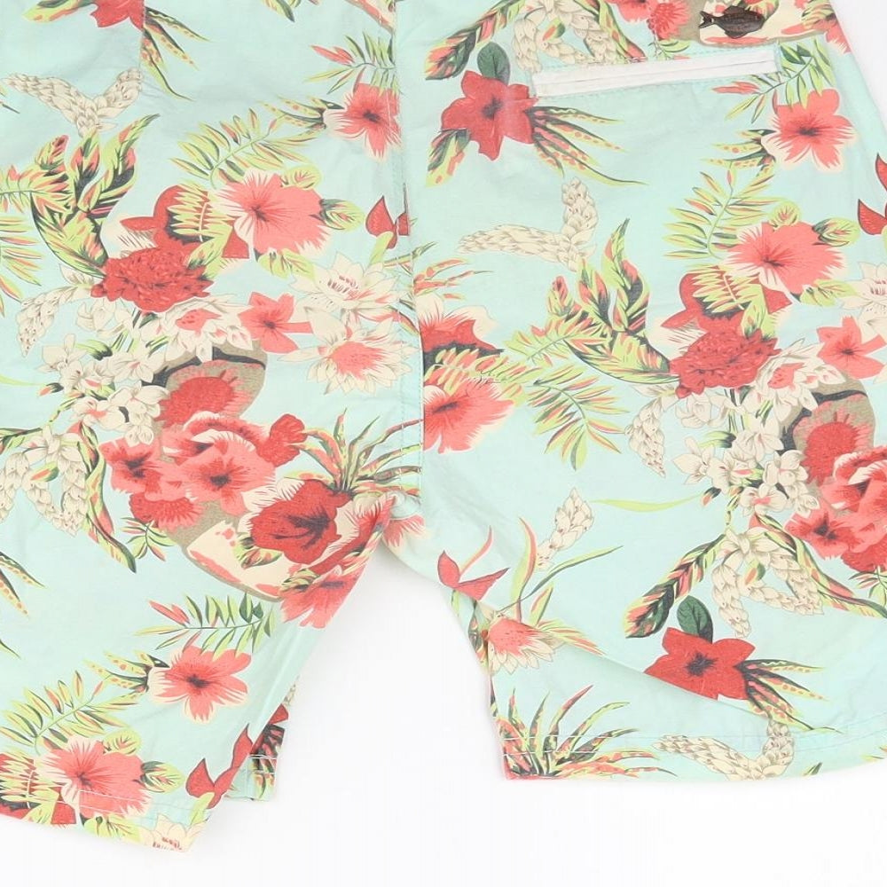 Scotch Shrunk Boys Multicoloured Floral  Sweat Shorts Size 10 Years - Swimming