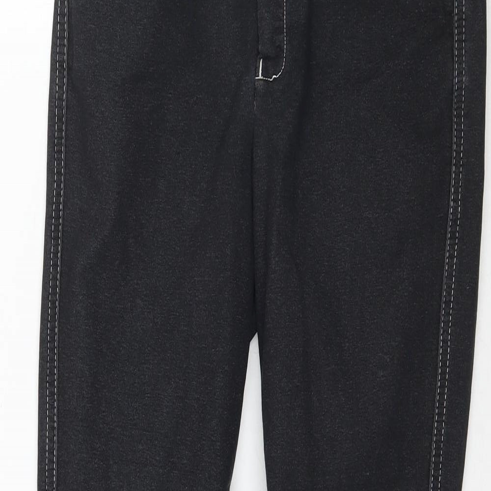 Shires Womens Black  Denim Skinny Jeans Size 28 in L28 in - Stitch detailing