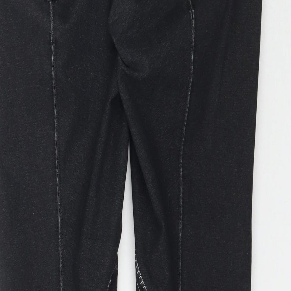 Shires Womens Black  Denim Skinny Jeans Size 28 in L28 in - Stitch detailing