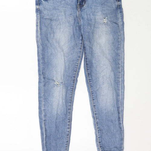 Preworn Womens Blue  Denim Skinny Jeans Size 27 L26 in