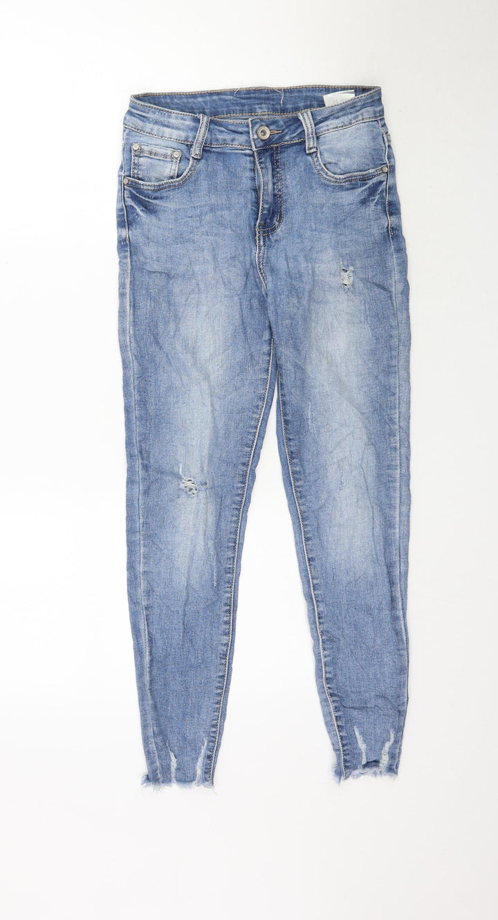 Preworn Womens Blue Denim Skinny Jeans Size 27 L26 in