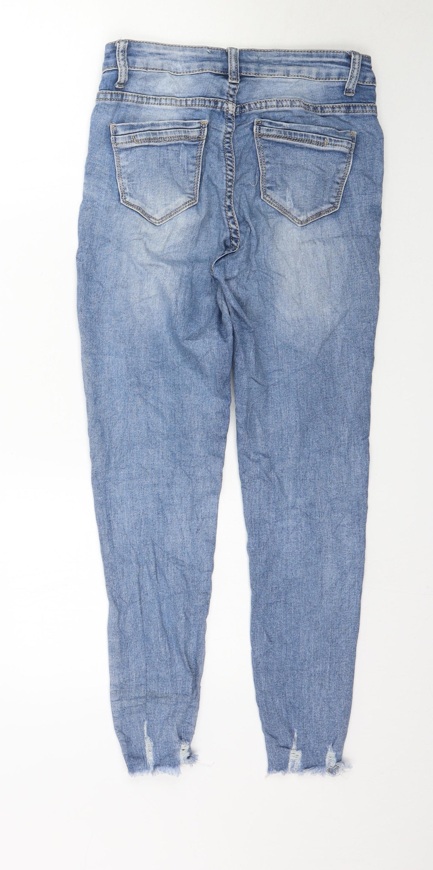 Preworn Womens Blue  Denim Skinny Jeans Size 27 L26 in