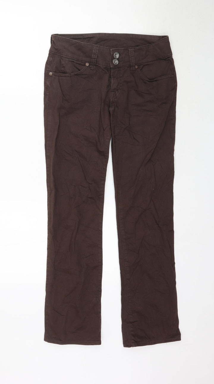 NOLITA Womens Brown Denim Straight Jeans Size 27 L31 in