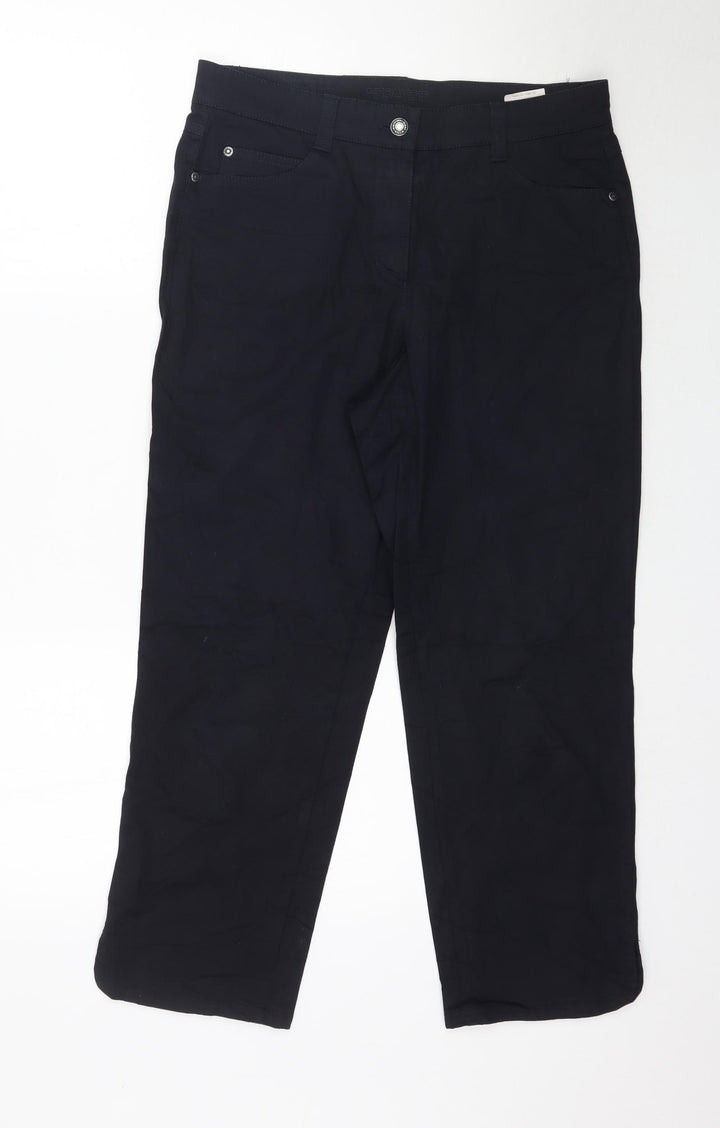 Gerry Weber Womens Black Straight Jeans Size 12 L26 in