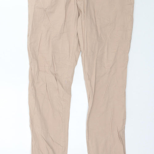 Rue Paris Womens Beige   Straight Jeans Size 8 L30 in