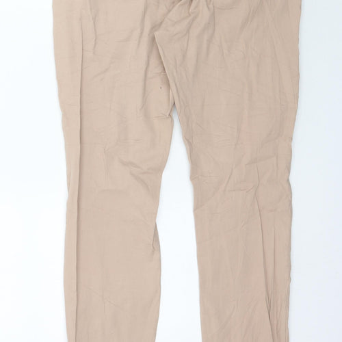 Rue Paris Womens Beige   Straight Jeans Size 8 L30 in