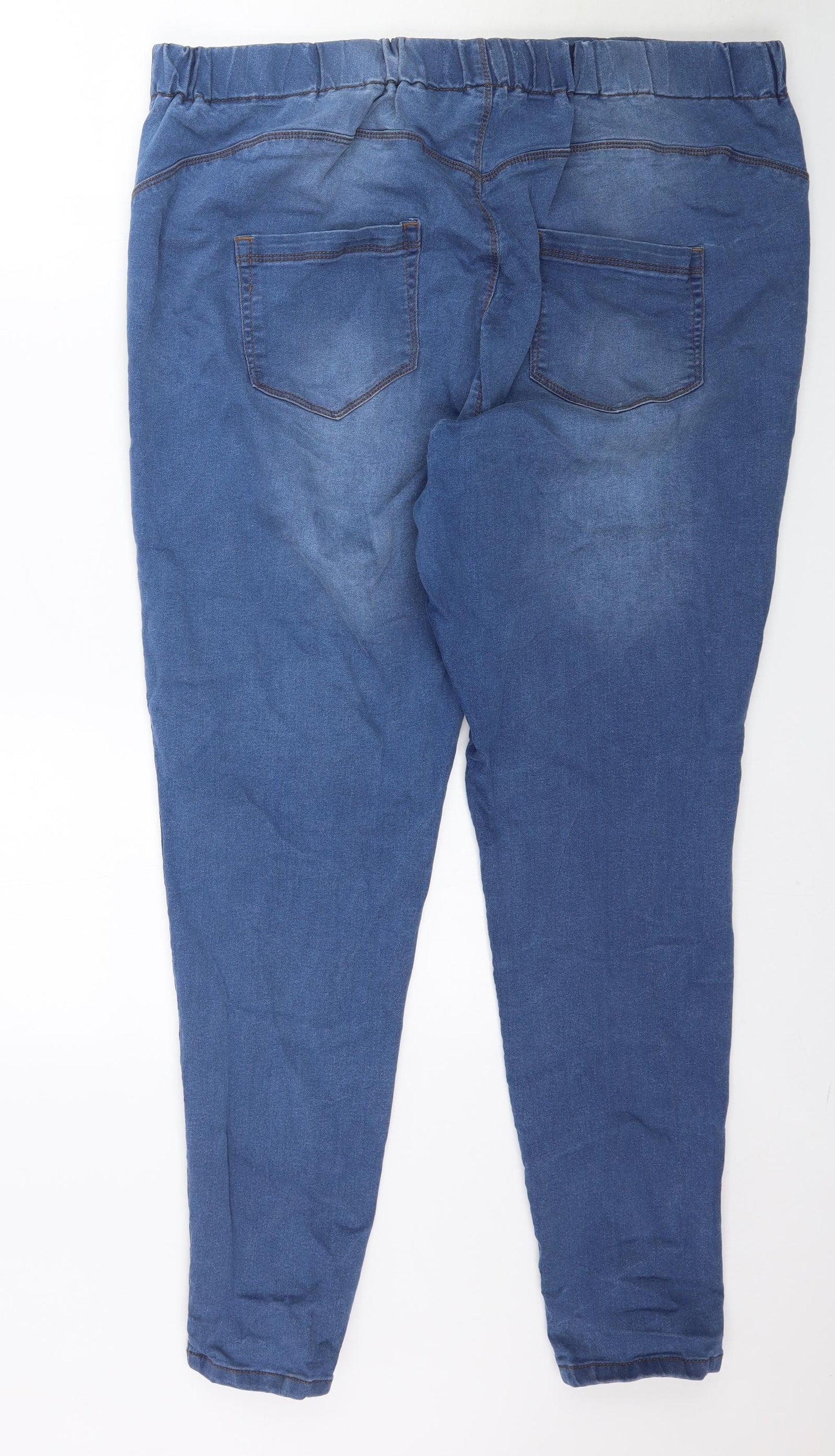 Yours Womens Blue  Denim Jegging Jeans Size 24 L31 in