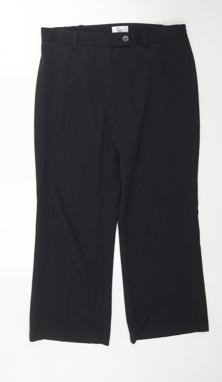 Klass Womens Grey   Trousers  Size 14 L27 in