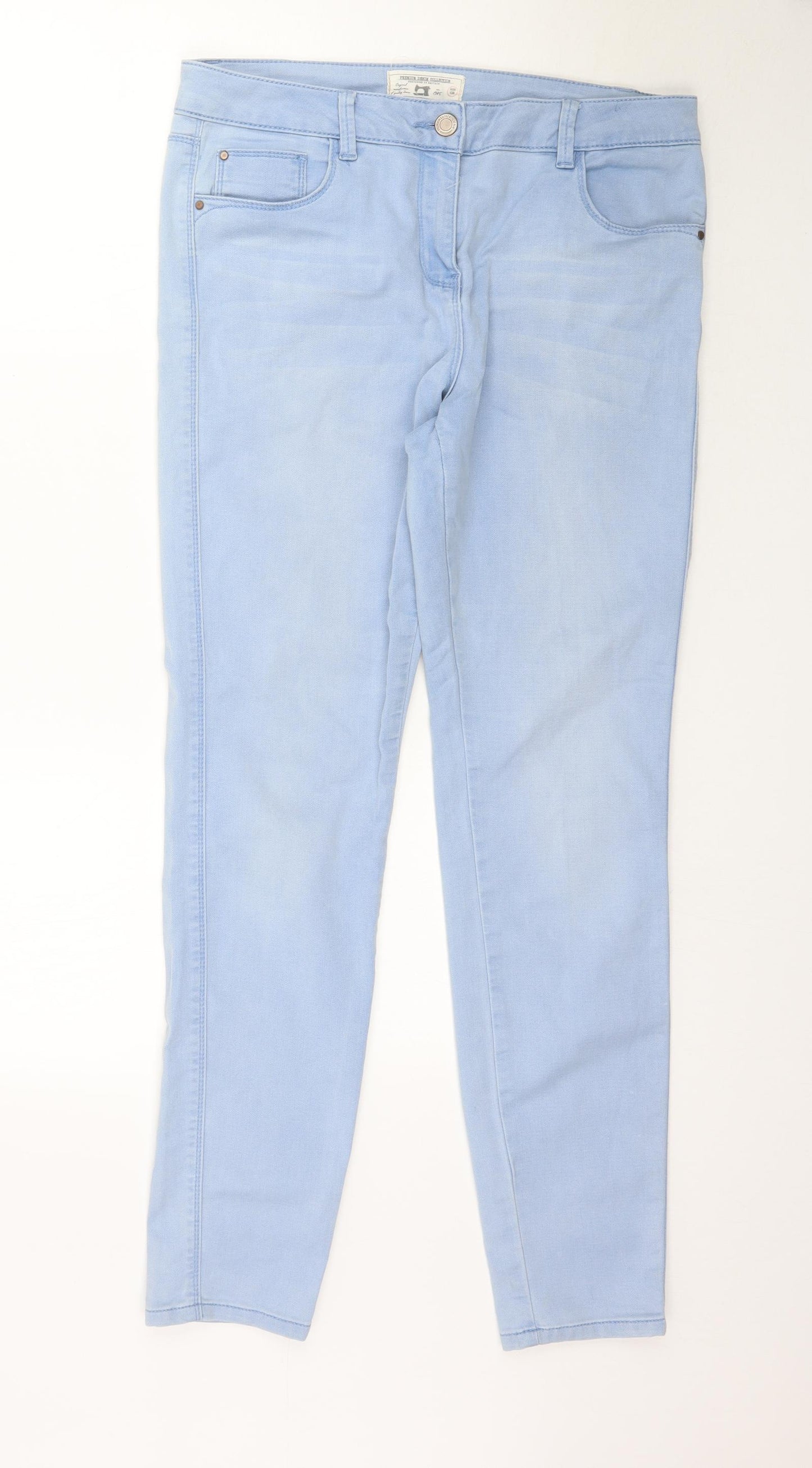 Matalan Womens Blue  Denim Skinny Jeans Size 12 L31 in