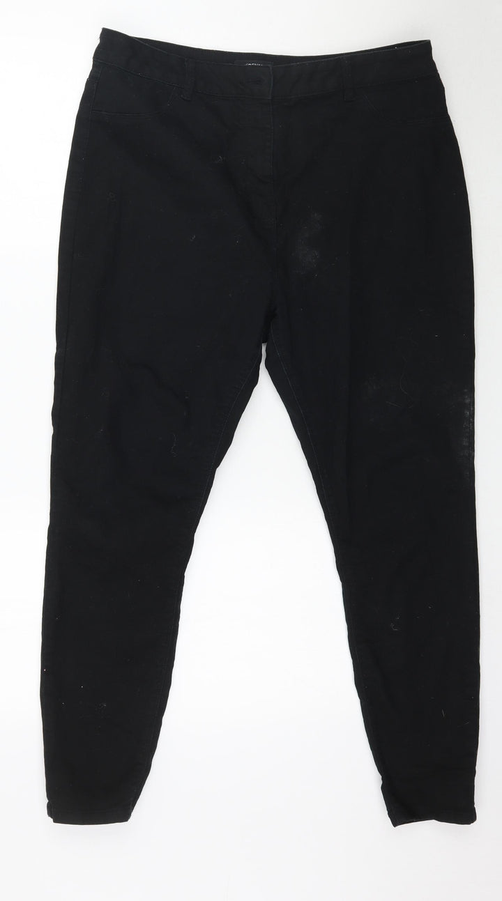 /Denim Womens Black  Denim Skinny Jeans Size 16 L27 in