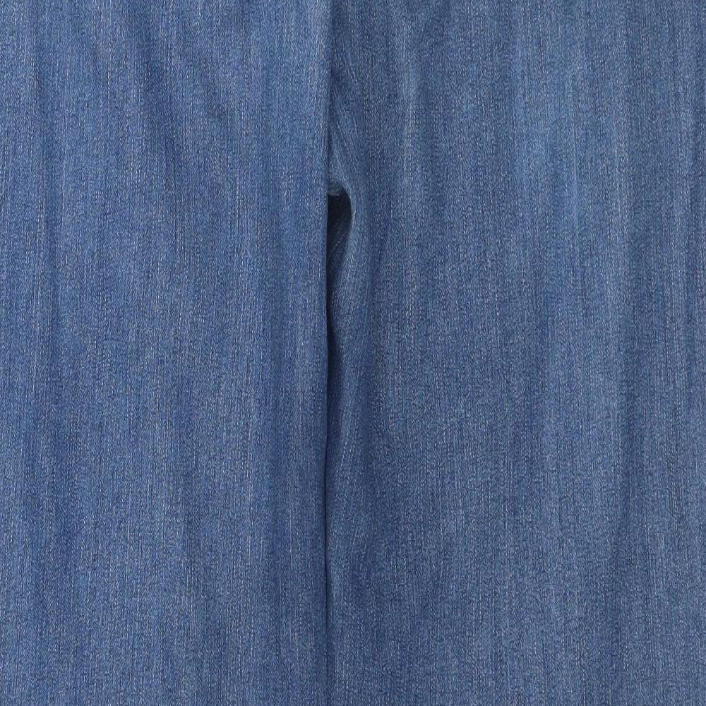DASH Womens Blue  Denim Straight Jeans Size 14 L30 in