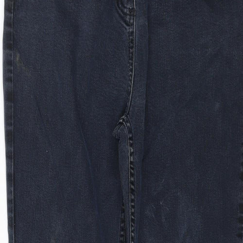 Per Una Womens Grey  Denim Bootcut Jeans Size 14 L27 in