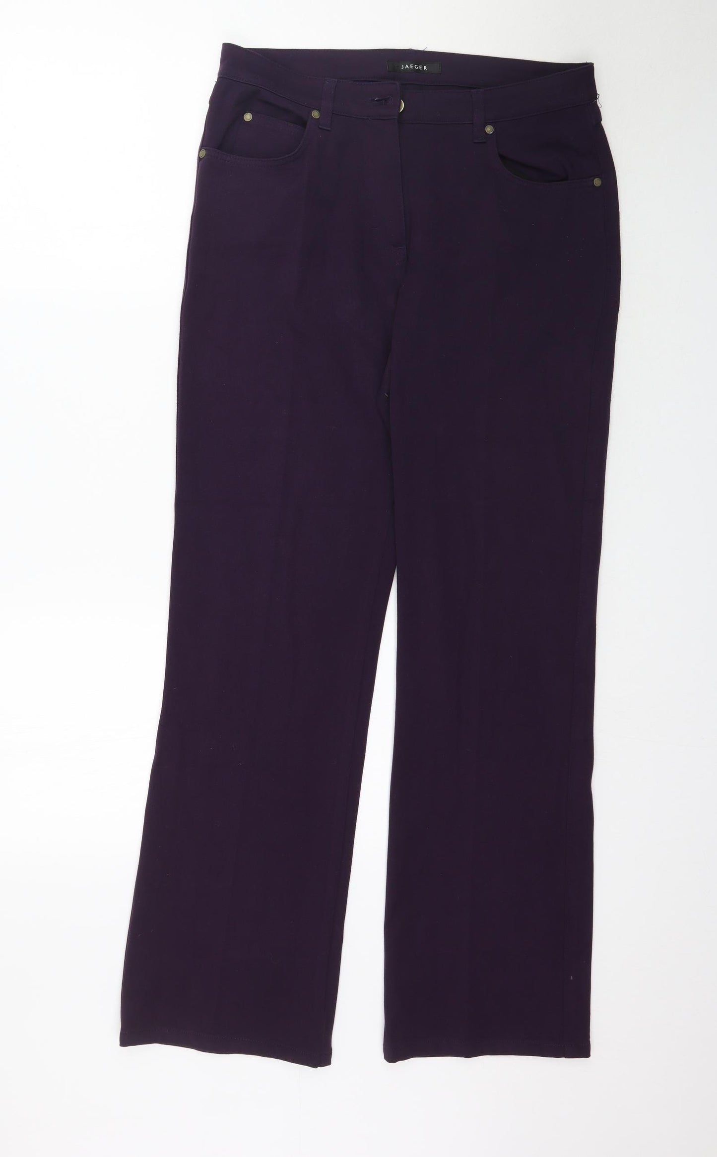 Jaeger Womens Purple   Trousers  Size 10 L32 in