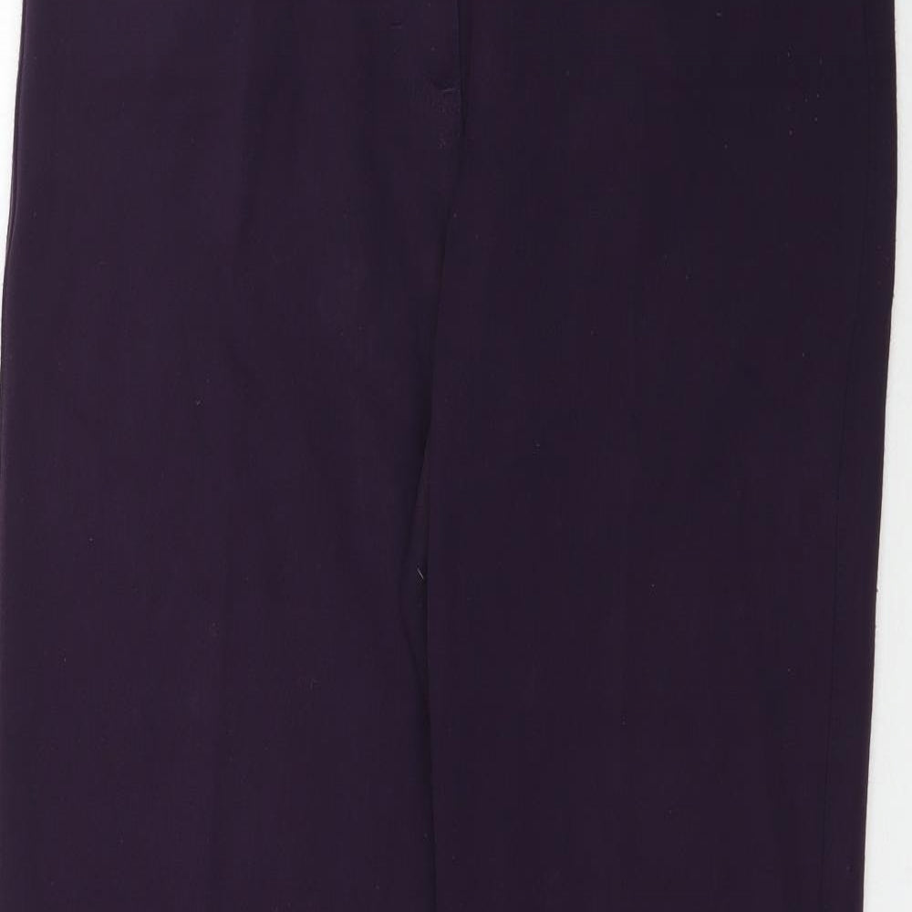 Jaeger Womens Purple   Trousers  Size 10 L32 in